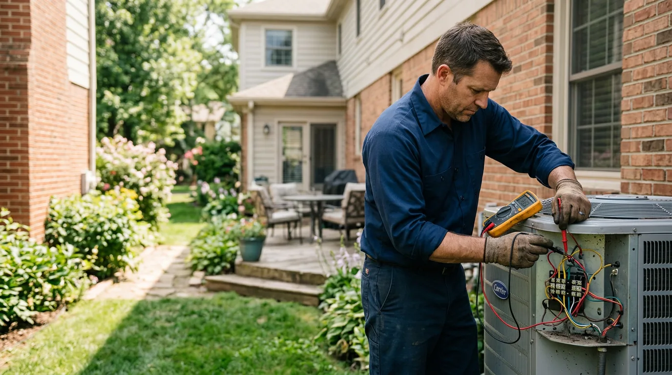 HVAC technician working near Webster Springs, WV